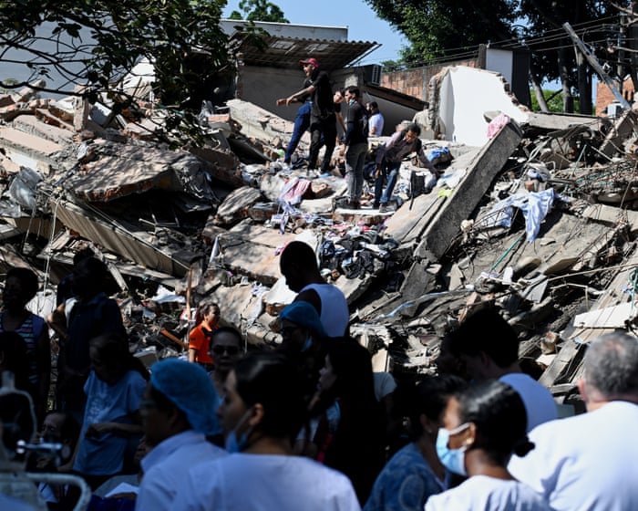More than 100 dead and buildings collapsed after 7.4-magnitude earthquake shakes Colombia – latest news — image supplied by The Guardian World's feed