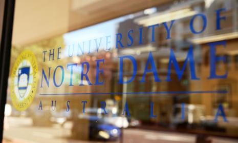 sign for Notre Dame University