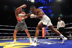 anthony joshua fighting wladimir klitschko in april 2017