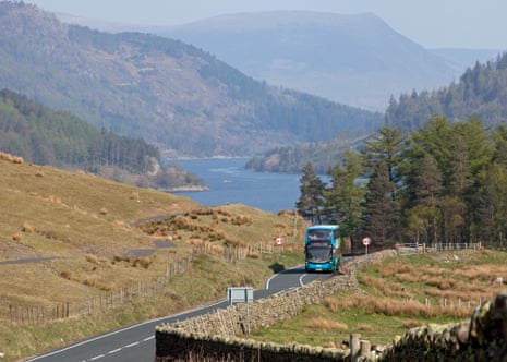 Bus 555 from Kendal to Keswick.