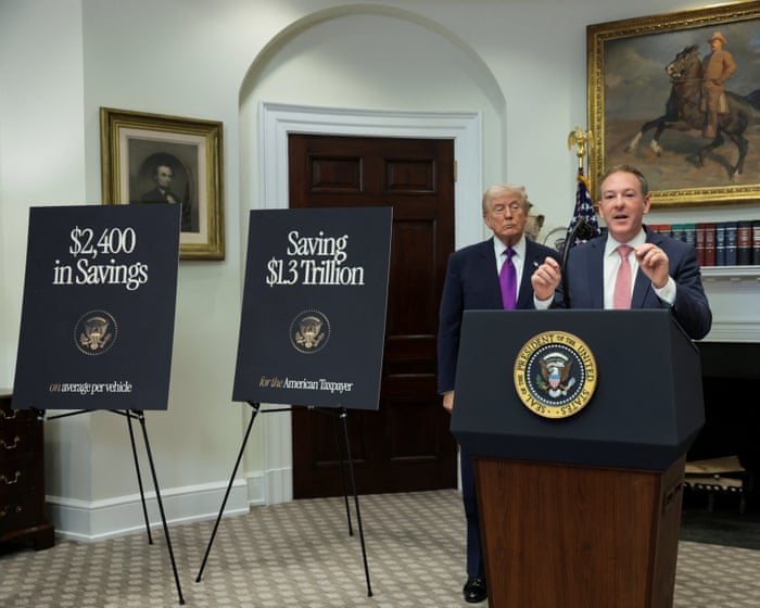 Trump’s EPA repeals landmark climate finding in gift to ‘billionaire polluters’