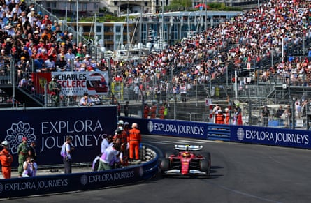 Ferrari driver Lewis Hamilton steers his car during the qualifying session