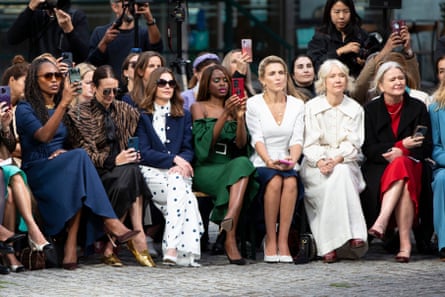 Women, some well-known, on the front row