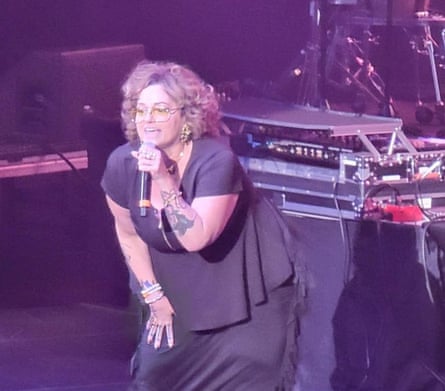Singer Deborah Wesoff-Lopez-Kowalski on stage in 2015