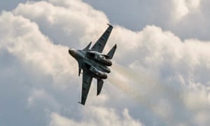 A Russian Sukhoi Su-30 SM jet