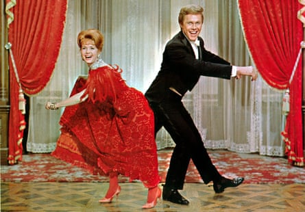 Debbie Reynolds and Harve Presnell in The Unsinkable Molly Brown, 1964.