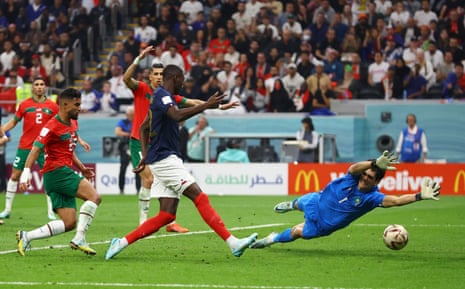 Randal Kolo Muani scores the second goal for France. The final beckons.