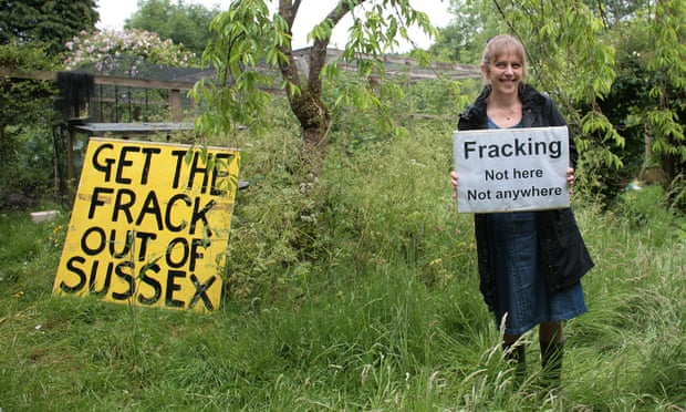 Kathryn McWhirter who protested against her village becoming a fracking centre. She was one of the most prominent campaigners in the Balcombe protests