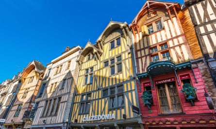 Timber-frame houses in Troyes.