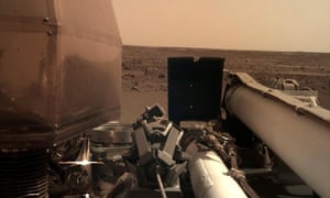 The view across Elysium Planitia, the vast lava plain near the equator of Mars, taken by Nasa’s InSight lander in November 2018.