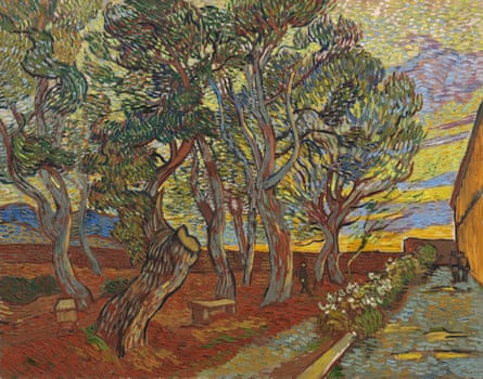 Van Gogh’s The Garden of the Asylum (1889).