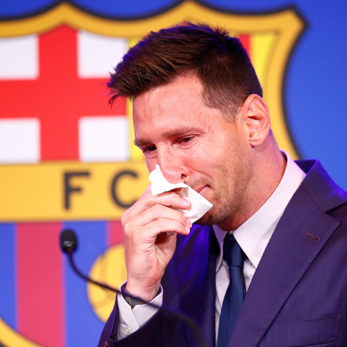 Jaw-dropping sport moments of 2021: Lionel Messi leaves Barcelona | Lionel Messi | The Guardian