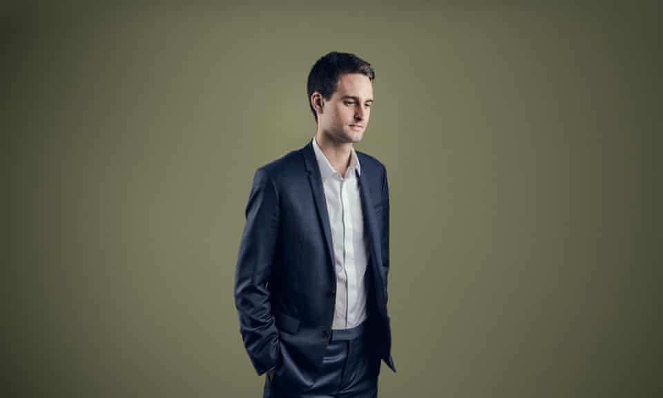 Evan Spiegel … ‘I think it’s very exciting now that technology is playing a much bigger role in art.’