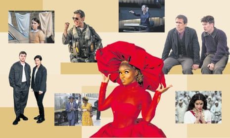 Clockwise from top left: Catherine Clinch in The Quiet Girl; Tom Cruise in Top Gun: Maverick; Cate Blanchet in Tár; Colin Farrell and Barry Keoghan in The Banshees of Inisherin; Alia Bhatt in Gangubai Kathiawadi; Janelle Monáe on the red carpet for Glass Onion; Jalyn Hall and Danielle Deadwyler in Till; Aftersun star Paul Mescal with writer-director Charlotte Wells.