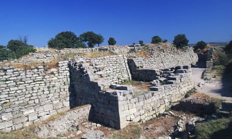 The ruins of what is believed to be ‘Troy VI’ in Hisarlik, Turkey.