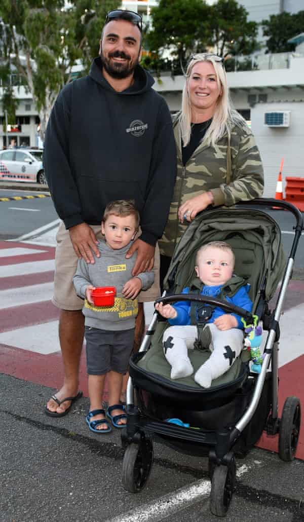 Paris and Daniel Hokin with their children Andre and Axel