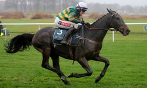 Buveur D’Air and Barry Geraghty win the Fighting Fifth Hurdle at Newcastle in December.