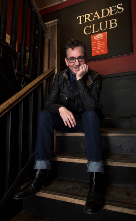 Richard Hawley outside the Trades Club, Hebden Bridge, in 2017.