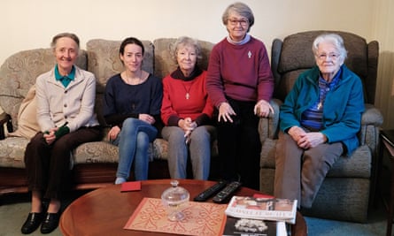 Sisters Teresa White, Christine Sterlini, Katherine O’Flynn, Gloria Calabrese and Bernadette O’Malley.