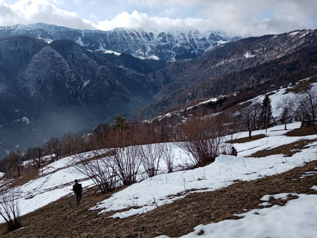 Stefania Travaglia searches for illegal traps in the Brescia mountains