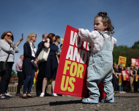 Supporters at the launch of Andy Burnham’s byelection campaign, Ashton-in-Makerfield, Greater Manchester, 22 May 2026.