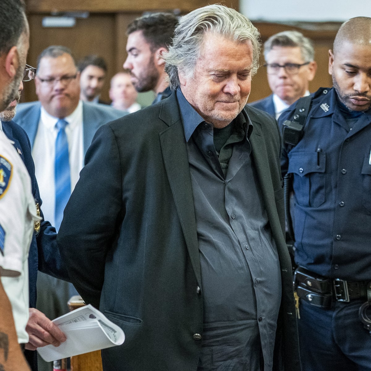 Steve Bannon charged with money laundering and conspiracy in New York | Steve Bannon | The Guardian