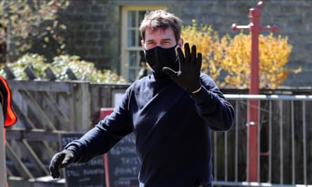 Undercover … Tom Cruise filming Mission: Impossible in Yorkshire.