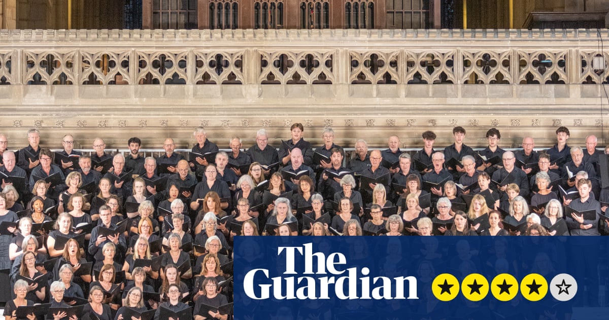 Three Choirs festival review – impressive opening salvo full of crackling energy and exuberant fireworks