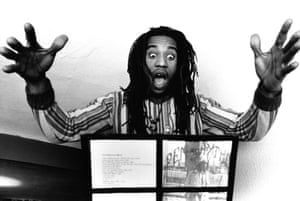 Zephaniah reading in 1982