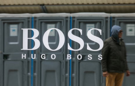 A Hugo Boss fashion store.