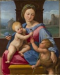 The Madonna and Child with the Infant Baptist by Raphael.