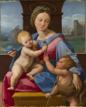 The Madonna and Child with the Infant Baptist by Raphael.