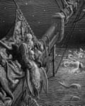 ‘The ship drove fast, loud roared the blast’ … A Gustave Doré engraving of The Rime of the Ancient Mariner from the 1860s.