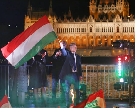 Péter Magyar on the day his Tisza party won the Hungarian general election, Budapest, 12 April 2026.