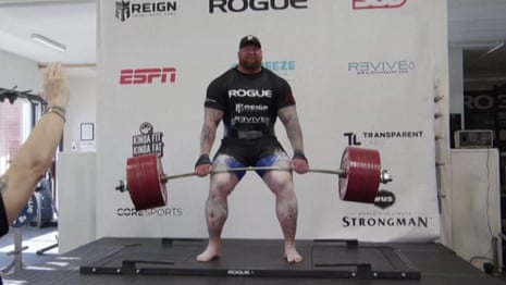 Game of Thrones 'Mountain' Hafthor Bjornsson breaks world deadlift record – video