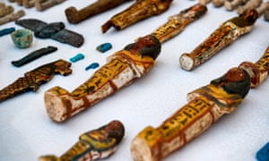 Some of the ushabti funerary figurines.