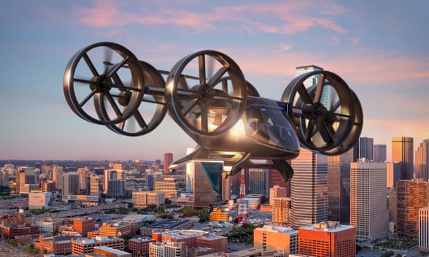 An artist’s impression of Bell Helicopter’s Nexus in the air.