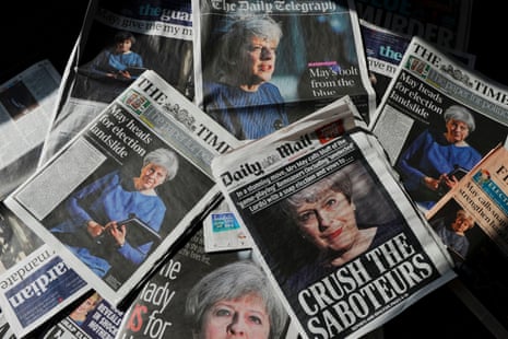 Front pages of the Daily Mail, Times, Telegraph etc