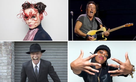 Treats in store ... Björk, the Boss, Lady Leshurr and David Bowie