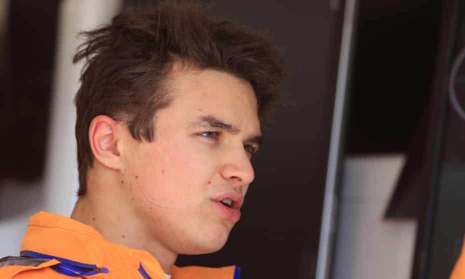 Lando Norris was one of just two current Formula One drivers to take part in the race.