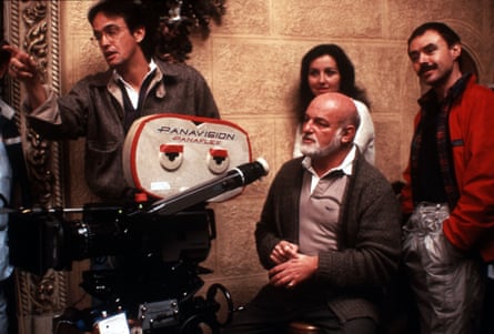 Schlesinger on the set of The Falcon and the Snowman, 1985.