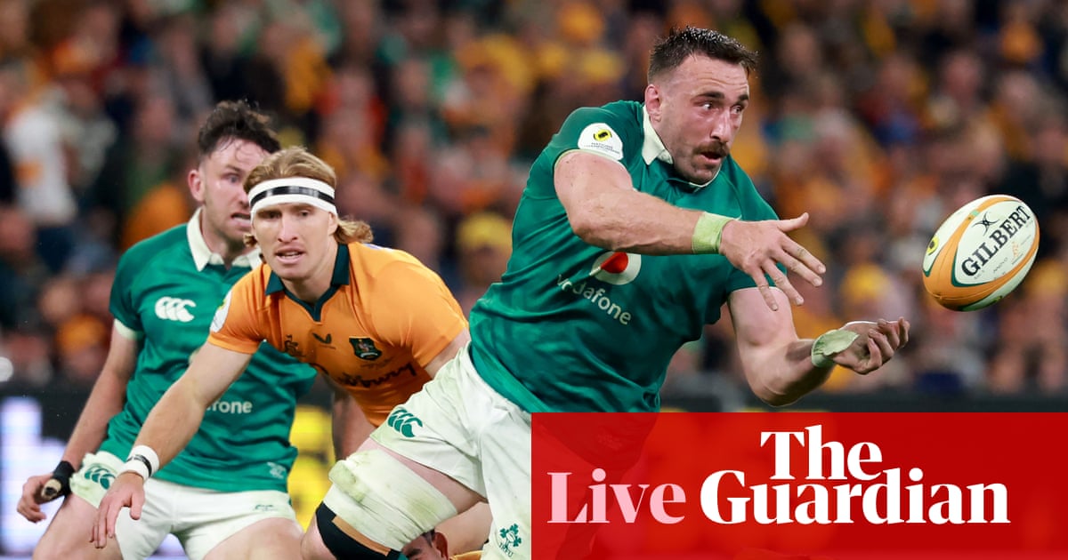 Australia 31-33 Ireland: Nations Championship rugby union international – live