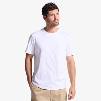 David Gandy Cotton crew T-shirt in white.