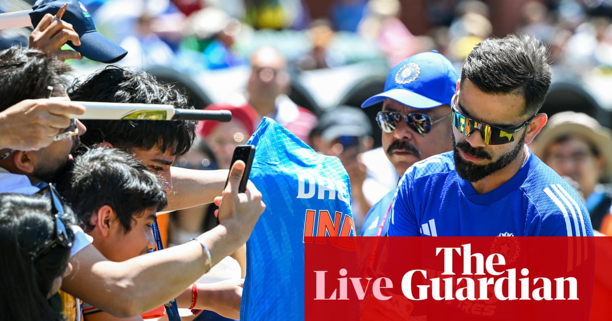 Australia v India: second men’s one-day international – live