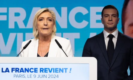 Marine Le Pen and Jordan Bardella