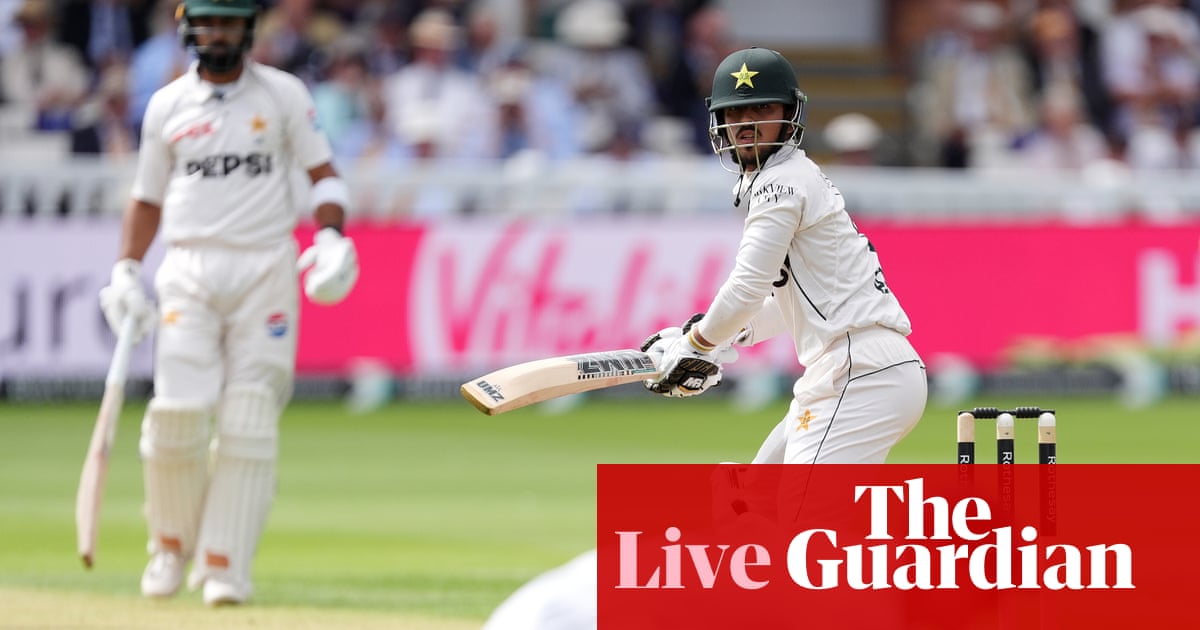 England v Pakistan: second men’s cricket Test, day two – live