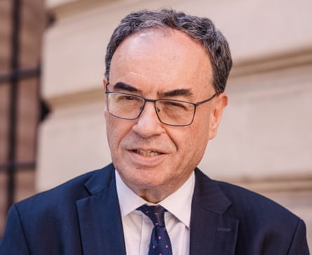 Andrew Bailey in a suit and tie outside