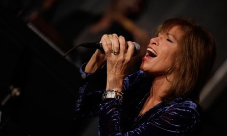 Simon performs live during An Evening with Carly Simon hosted by the Grammy Museum at The New York Public Library for the Performing Arts, 2009.