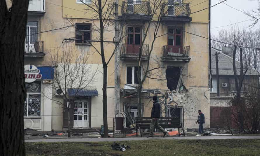 Ukraine officials and defenders of the city accure Russian troops of shelling civilian sites, including homes, hospitals and dormitories for people displaced by fighting.