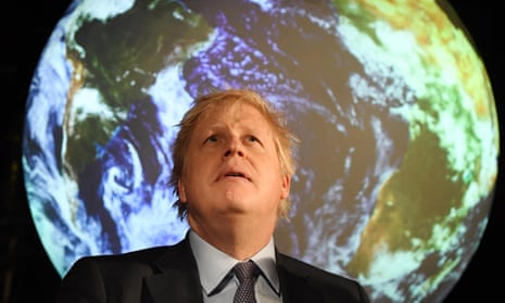 Boris Johnson at the launch of the COP26 UN Climate Summit